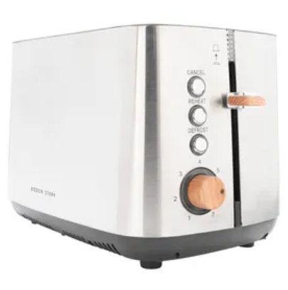 Boden Stark Anson Collection 2 Slice Stainless Steel Toaster