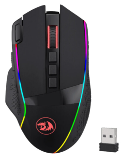REDRAGON Enlightment 19000DPI RGB Wireless Gaming Mouse – Black