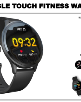 Polaroid PA58 Fitness Watch with Single Touch Smartwatch - Black