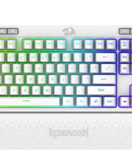 REDRAGON HORUS 87KEY RGB LED SUPER-SLIM ALU FRAME – White