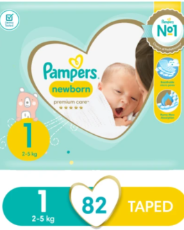 Pampers Premium Newborn Size 1 (2-5kg) Value Pack – 82 Nappies