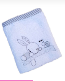 Facecloth with Embroidery