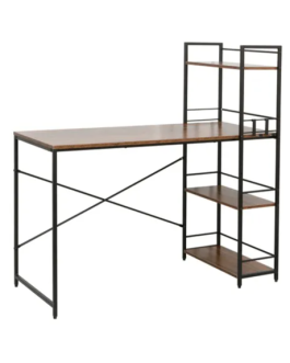 Everfurn Regal Desk Dark Oak