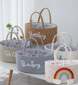 Cotton Rope Diaper Bag Mult