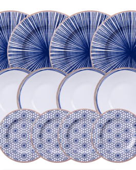 Tramontina 12-piece Abstratta Plate Set