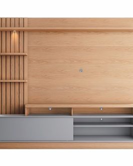 MACEIO ENTERTAINMENT UNIT  65"- FREIJO / GREY