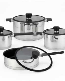 Milex 8pc Stainless Steel Cookware Set