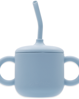 Silicone Training Cup With Straw