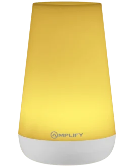 Amplify Glow Series LED Desk Lamp with 3 Lighting Modes - White