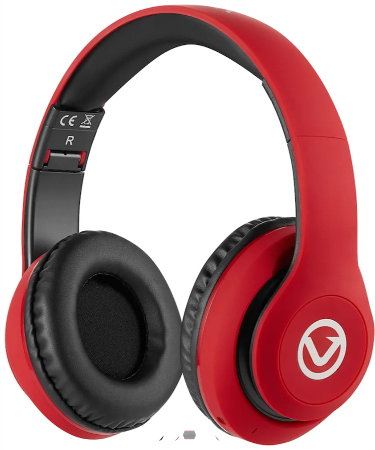 Volkano Impulse Series Bluetooth Headphones - Red
