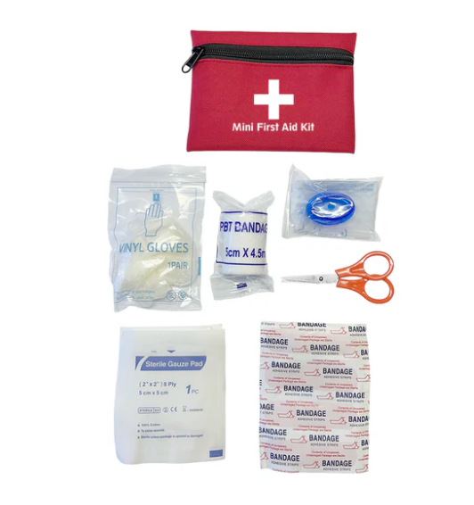 Mini First Aid Kit In Zip Pouch