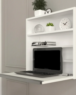 Amoire Violin Laptop Desk White