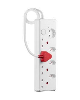 Switched Medium Surge 8-Way Multiplug 0.5m
