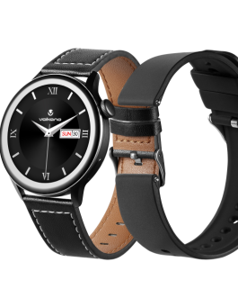 Volkano Forte Series Smart Watch with Leatherette Strap