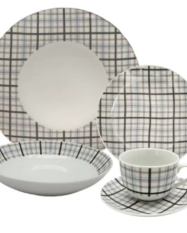 Plaids Dinner Set- 20pc
