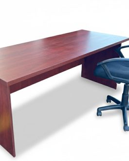 IQ Desk Frame: Mahogany Desk