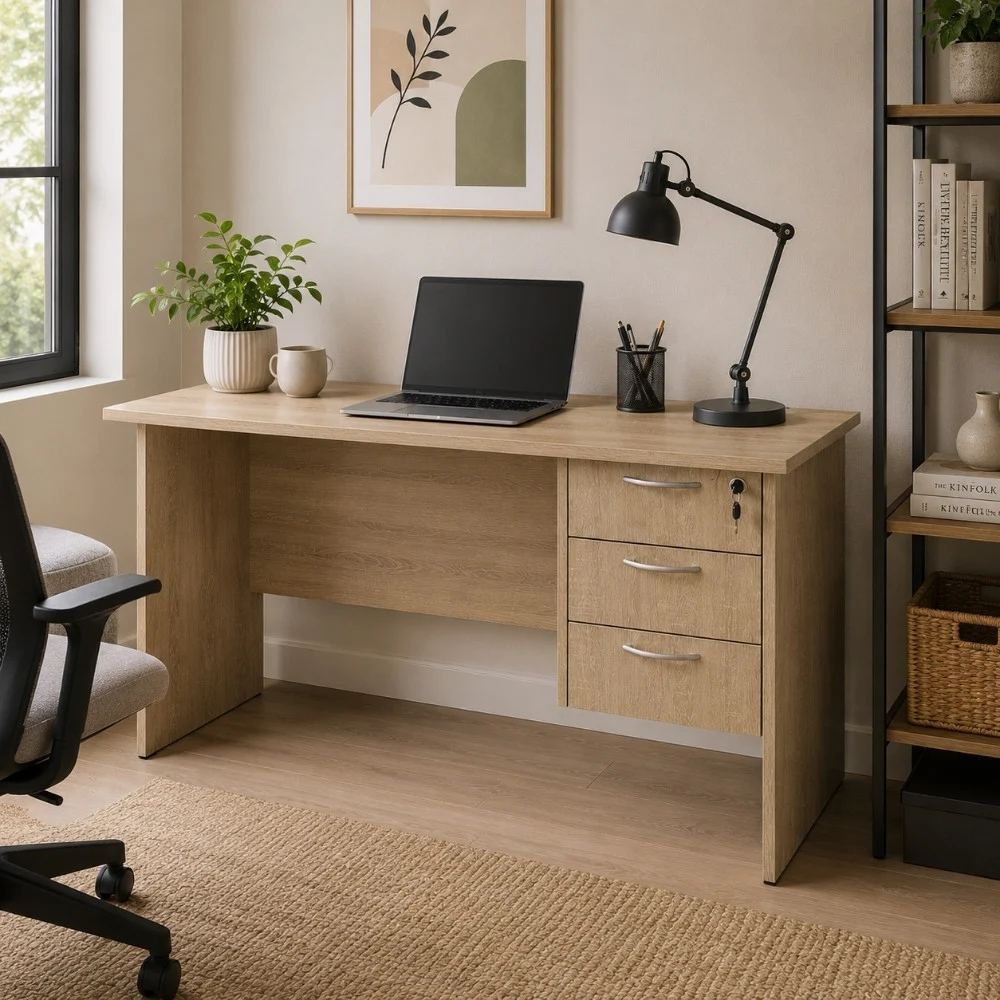 Eco Office Desk with 3 Drawers