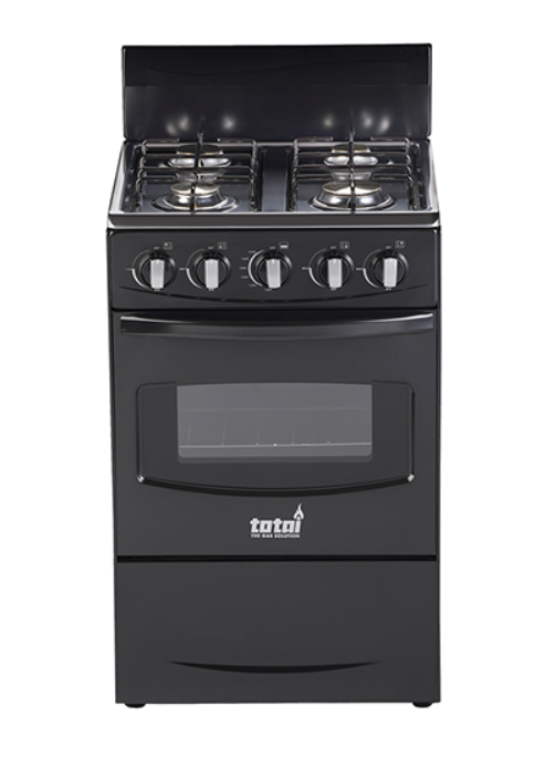 TOTAI 50CM 4 BURNER FULL GAS STOVE- BLACK