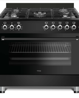 TOTAI TS 90CM 5BNR GAS STOVE ELECTRIC OVEN -BLK