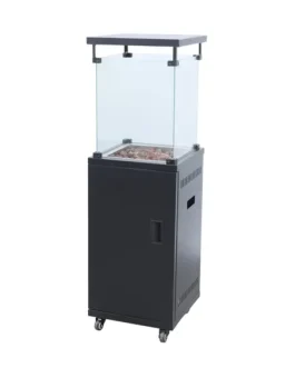 TOTAI MODERN GLASS FLAME OUTDOOR PATIO HEATER