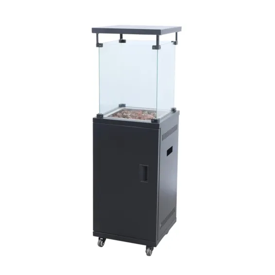 TOTAI MODERN GLASS FLAME OUTDOOR PATIO HEATER