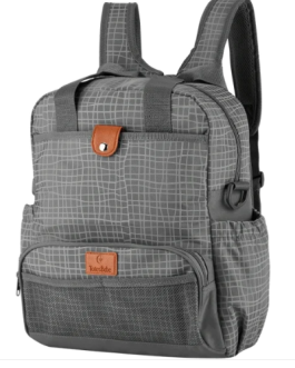 Totes Babe Wavy Series Diaper Backpack Grey