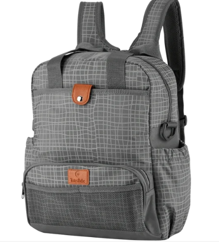 Totes Babe Wavy Series Diaper Backpack Grey